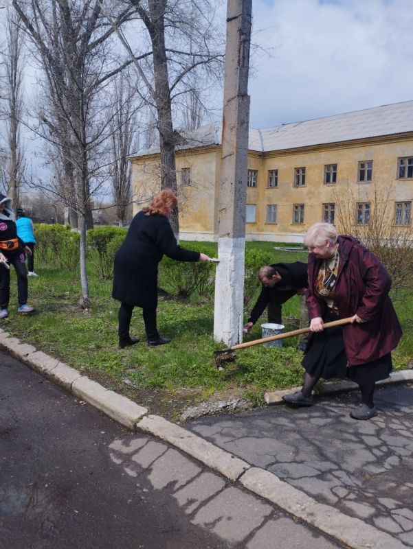 Наталья Бегуненко: Субботник образовательных учреждений Петровского района