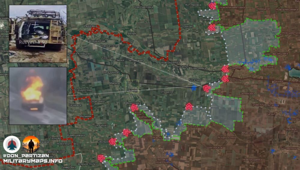 Обстановка на Южно-Донецком направлении от «Донбасский партизан»