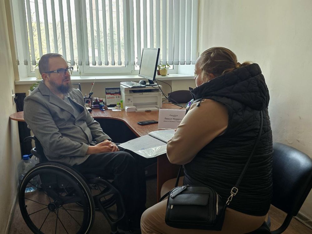 Прием члена Комитета Народного Совета по труду, занятости, социальной политике и делам ветеранов, депутата Народного Совета ДНР Ярослава Лисобея