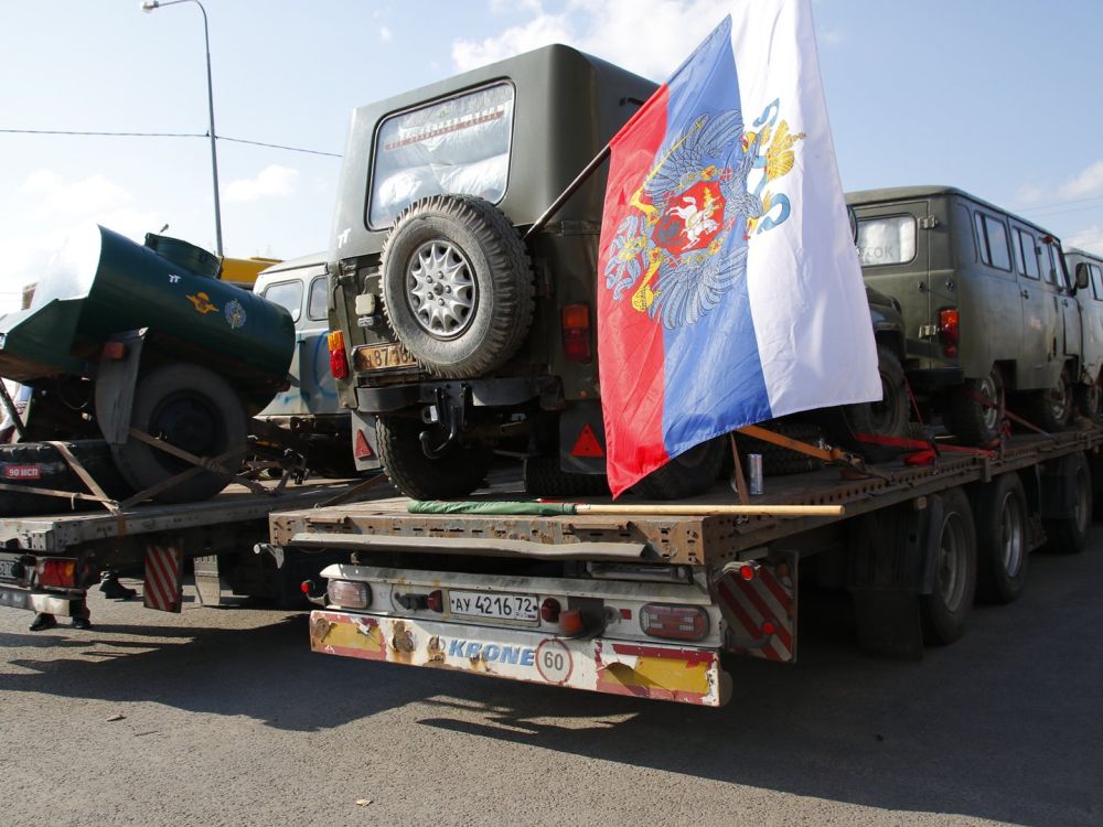 Из Тюмени в зону СВО отправилось 39 автомобилей и 11 грузовиков с посылками