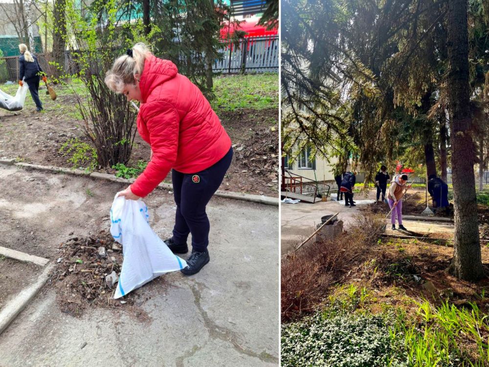 В Харцызском межрайонном суде прошел субботник