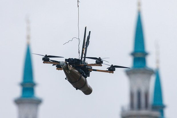 Российский спецназ сбил БПЛА-бомбардировщик «Баба-яга» под Красноармейском