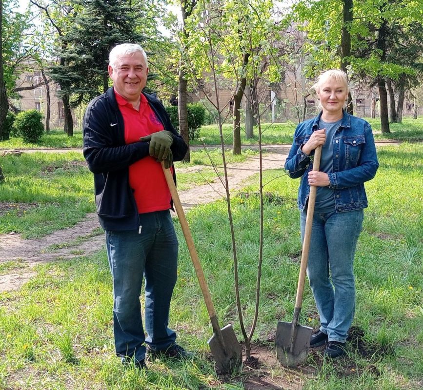 Наталья Бегуненко: Субботник Управы Петровского внутригородского района Администрации городского округа Донецк