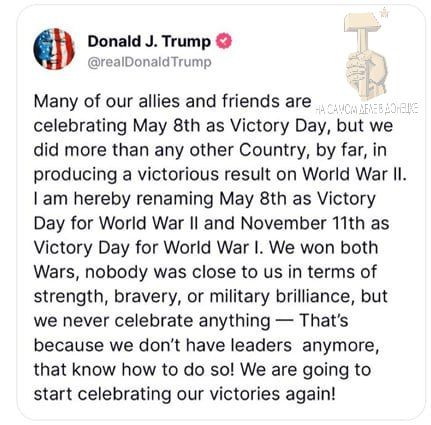 Надо больше праздников!. — подумал Дональд Трамп и учредил целых два
