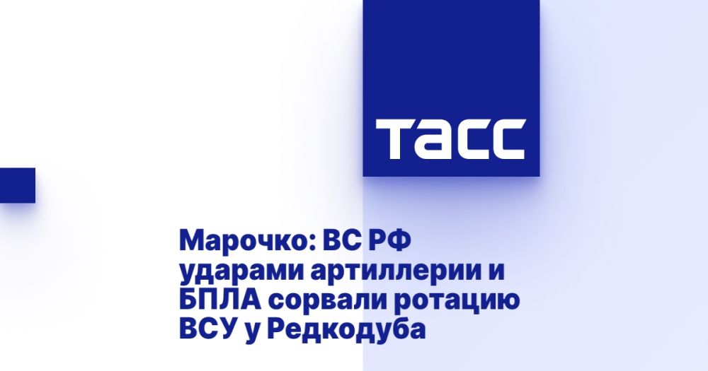 Марочко: ВС РФ ударами артиллерии и БПЛА сорвали ротацию ВСУ у Редкодуба