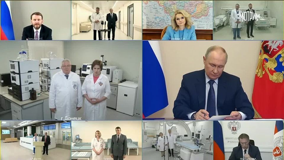Денис Пушилин: Сегодня наш Президент Владимир Путин открыл в Донецке лабораторию по контролю качества лекарств