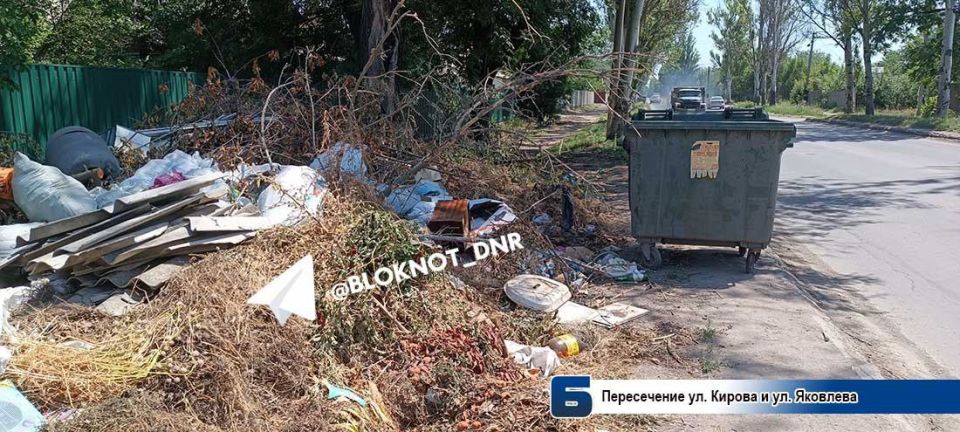 Грязно и пожароопасно: мусорные свалки захватывают Кировский район Донецка