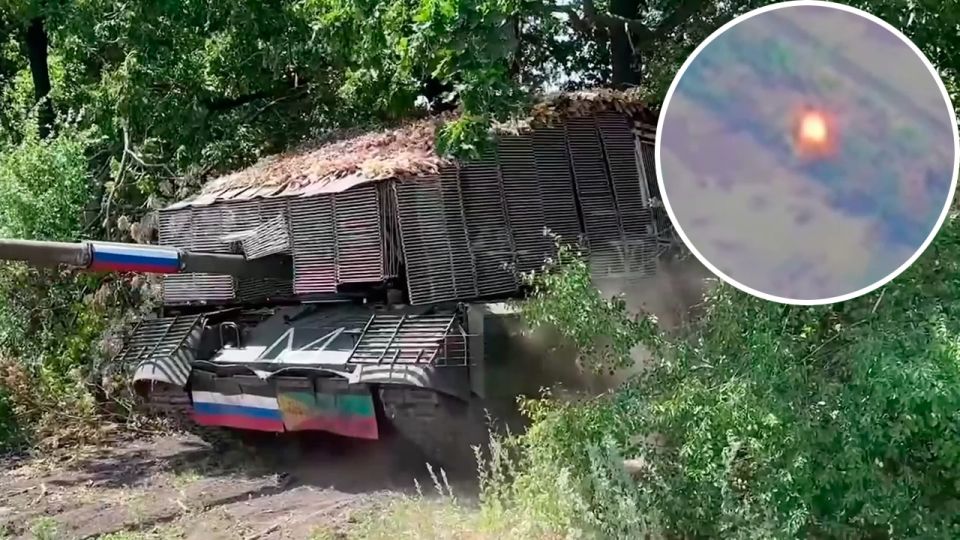 Танкисты сровняли с землей спрятанный в лесополосе опорный пункт ВСУ