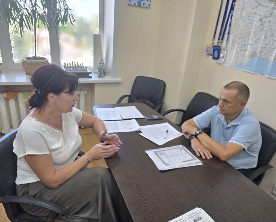 Дмитрий Огилец: Провел рабочую встречу с Руководителем филиала фонда «Защитники Отечества» в Донецкой Народной Республике Соловаровой Мариной Викторовной