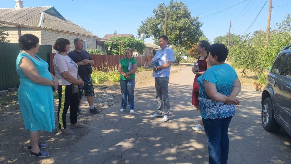 Встреча с населением в селе Александровка