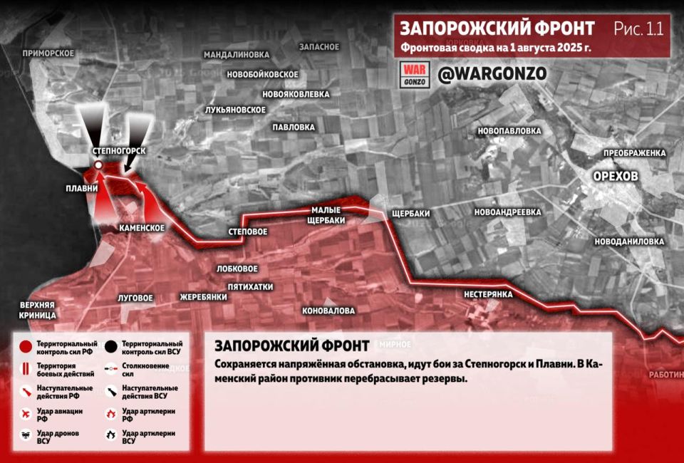 WarGonzo: Фронтовая сводка на утро 1.08.25
