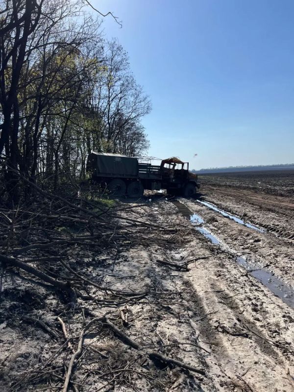 Чингис Дамбиев: Уничтоженная позиция укрвинских артиллеристов на Южно-Донецком направлении