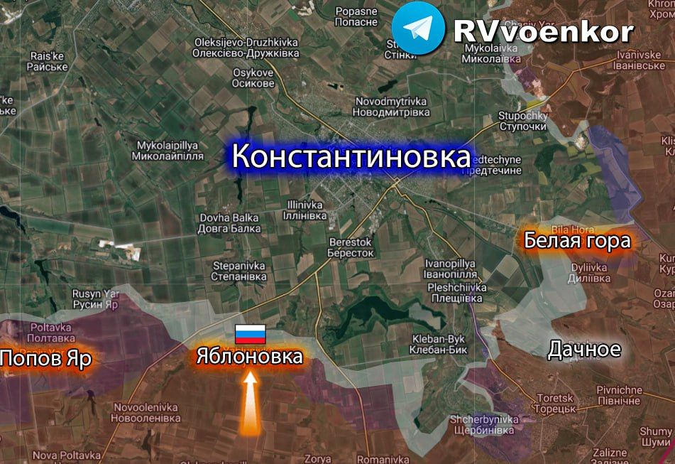 Прорыв в ДНР: Группировка «тважные» освободила населённый пункт Яблоновка