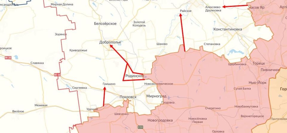 Доброполье под угрозой: российские войска продолжают наступление севернее Красноармейска
