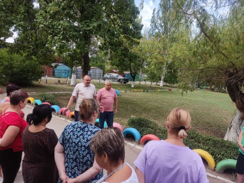 Юрий Будрин: Сегодня, 11 августа 2025 года в ГКДОУ "Детский сад № 308 г.о. Донецк" прошла встреча с трудовым коллективом