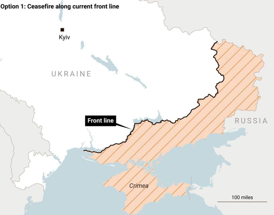 Британская Times показала варианты границы Украины