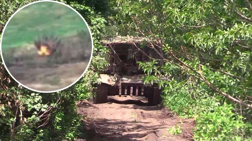 Танкисты разнесли блиндажи ВСУ на Южно-Донецком направлении