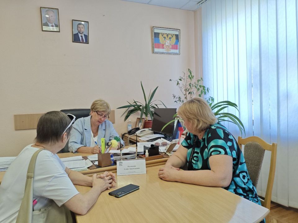 Елена Рязанцева: Сегодня, 18 августа, провела личный прием граждан