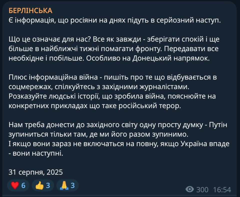 Евгений Лисицын: Мария Берлинская, активистка и координатор проекта «Victory drones», снова выступила с громкими заявлениями
