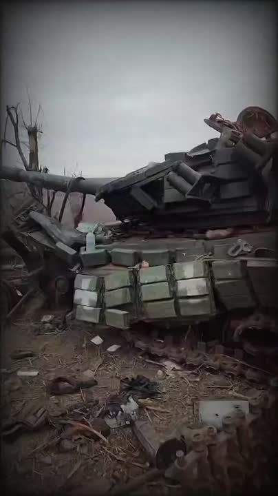 Чингис Дамбиев: Очередной уничтоженный на Южно-Донецком направлении украинский танк Т-64БВ