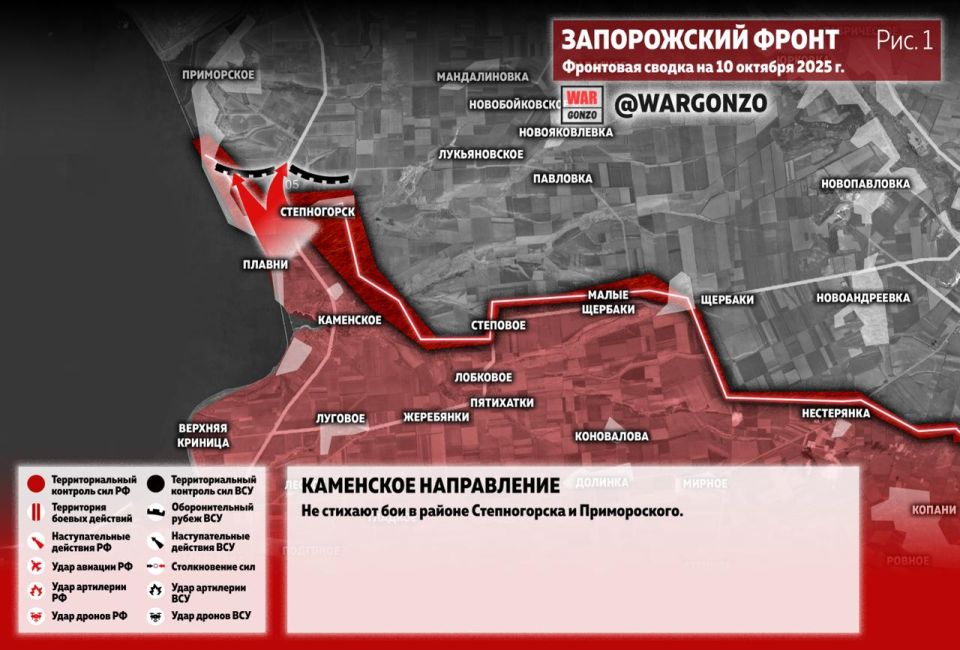 WarGonzo: Фронтовая сводка на утро 10.10.25