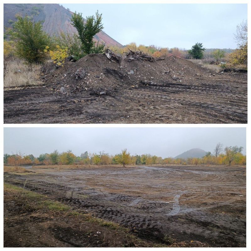 Наталья Бегуненко: Силами ГУП ДНР «Донснабкомплект» продолжаются работы по вывозу свалок с территории Петровского района