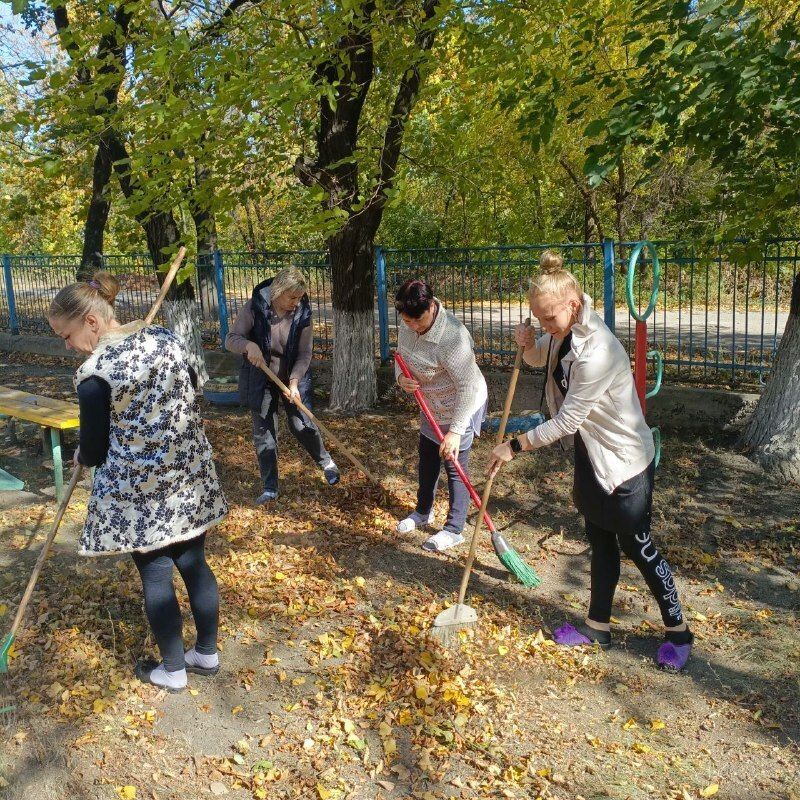 Наталья Бегуненко: Субботник образовательных учреждений Петровского района