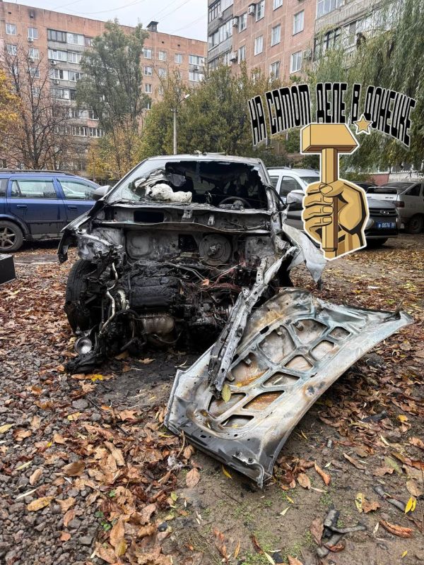 В Донецке мужчина поссорился со своим знакомым и по ошибке сжёг машину его сожительницы