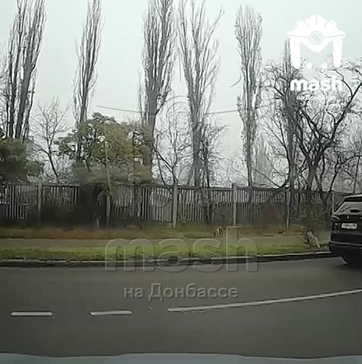 Огромная пробка в Донецке из-за одного водилы-каскадёра