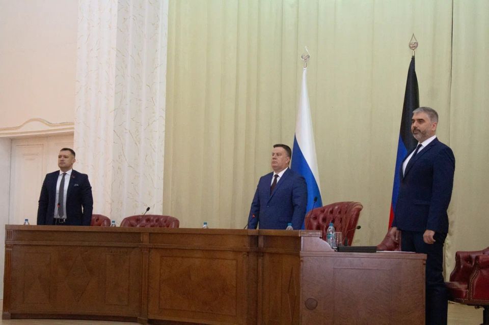 Денис Машков: В День парламентаризма Донецкой Народной Республики состоялось 75-е пленарное заседание Народного Совета ДНР