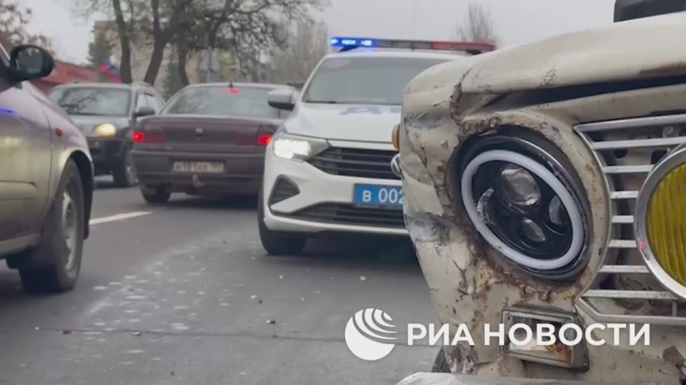 Водитель "копейки" устроил несколько ДТП во время погони по центру Донецка