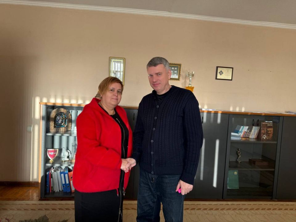 Ирина Кутенко: Сегодня познакомился с руководителем Отделения Социального фонда России по Донецкой Народной Республике Галиной Александровной Сагайдаковой