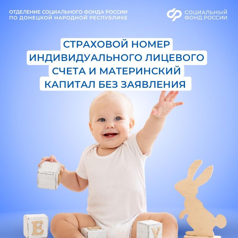 Первые документы малыша: ОСФР по ДНР проактивно оформляет СНИЛС и материнский капитал