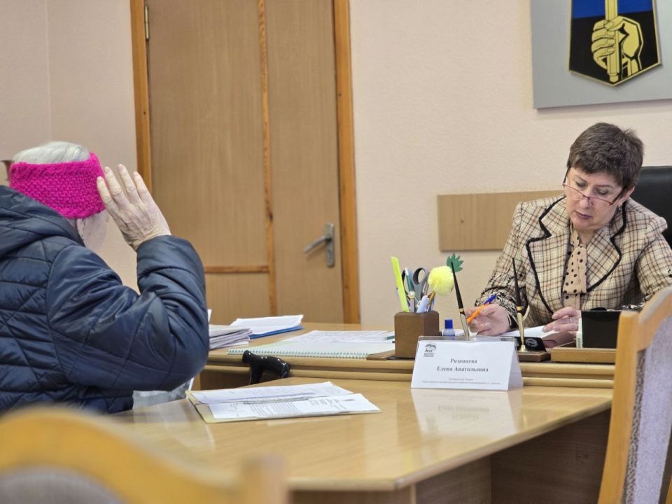 Елена Рязанцева: Сегодня, 24 ноября, провела личный прием граждан