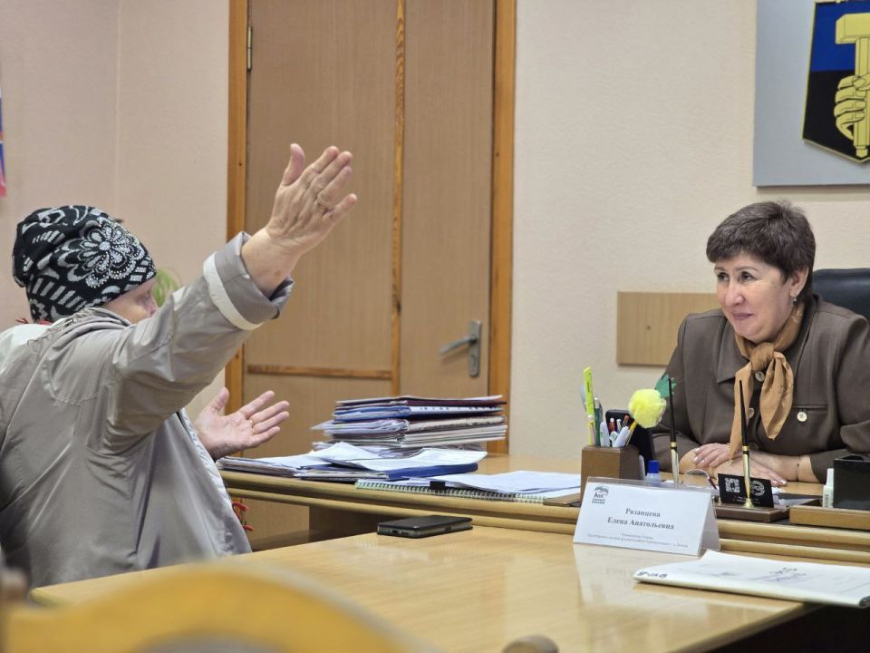Елена Рязанцева: Сегодня, 1 декабря, провела личный прием граждан