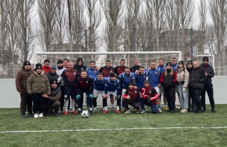 Сборная ФГУП «Железные дороги Новороссии» по футболу одержала победу в очередном товарищеском матче