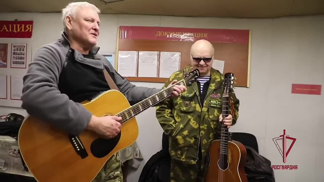 Представители Совета ветеранов Департамента военной контрразведки посетили росгвардейцев в Донецкой Народной Республике