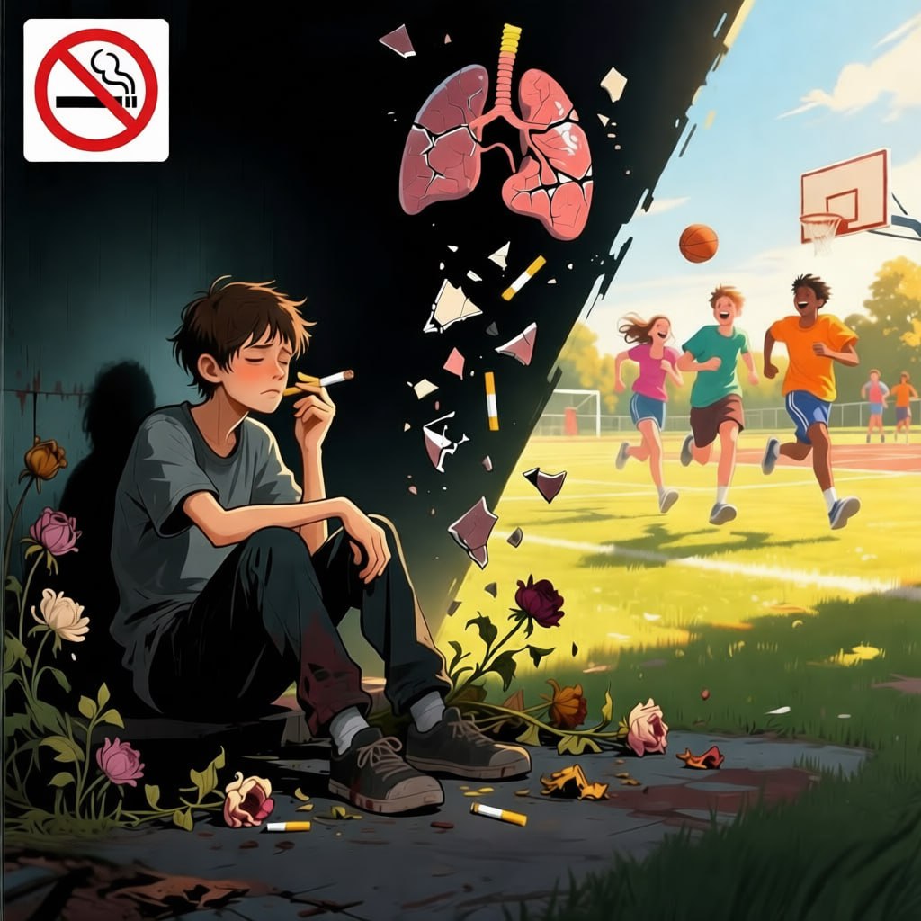 Республиканский центр общественного здоровья и медицинской профилактики предупреждает о вреде курения