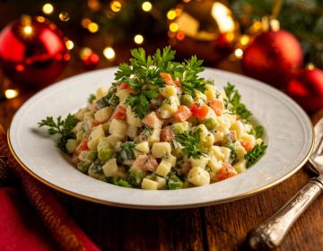 Символ праздника и семейная традиция: 8 из 10 россиян будут готовить на Новый год оливье