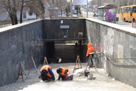 В срок до конца года: в подземном переходе возле цирка "Космос" отремонтируют ступени
