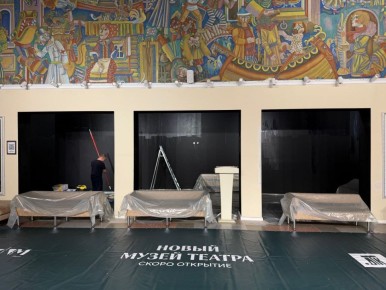 Последние приготовления перед открытием Нового музея Донецкого театра кукол