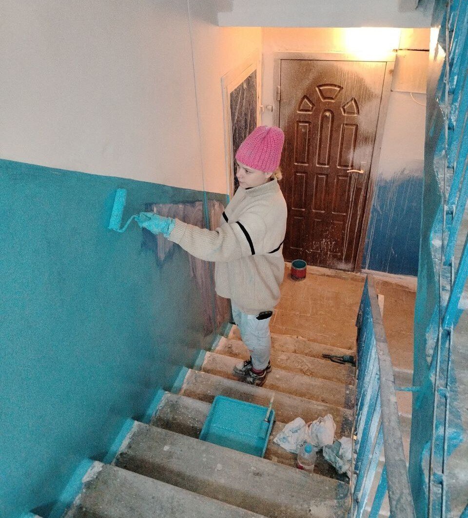 Наталья Бегуненко: Сотрудниками Петровского участка № 1 Донецкого Филиала «Единого регионального фонда по управлению МКД на территории ДНР» ведутся ремонтные работы по адресам ул. Удачная, 68; ул. Стаханова, 20; пл. Победы...