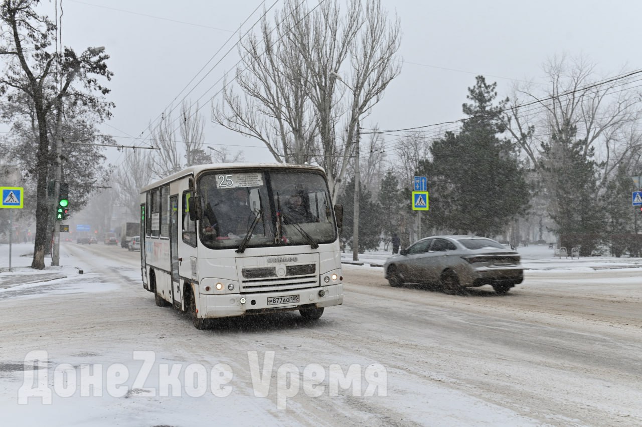 Теперь точно пришла зима: в Донецке пошел долгожданный снег
