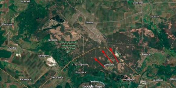 Сергей Лебедев: ДНР. Лиманское направление: Диброва на выходе из украинской конфигурации обороны