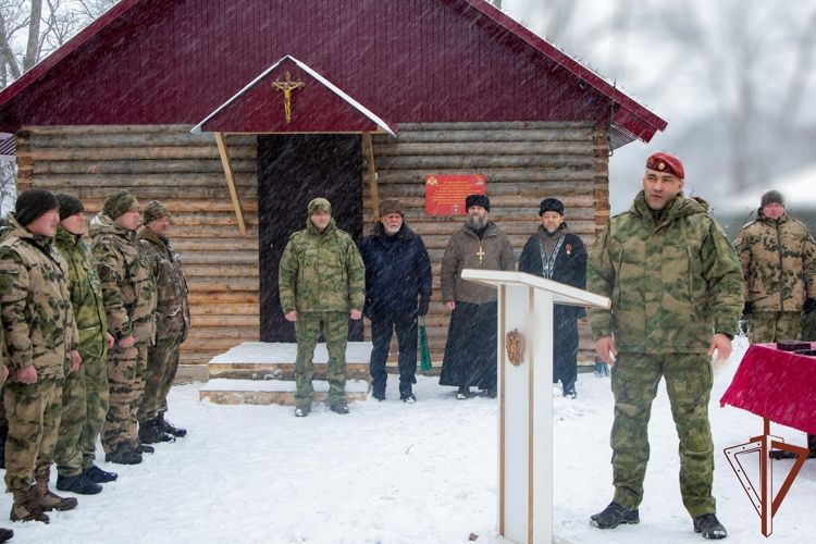 Военнослужащие «стальной бригады» Южного округа Росгвардии возвели часовню в ДНР