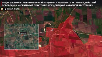 ВС РФ освободили населенный пункт Торецкое