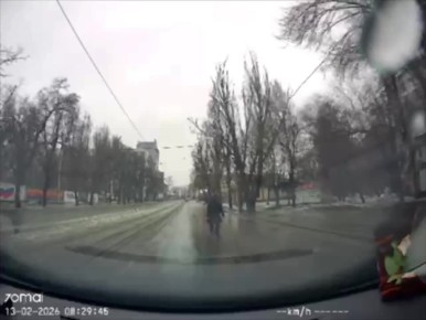 Ещё одна сумасшедшая на улицах Донецка