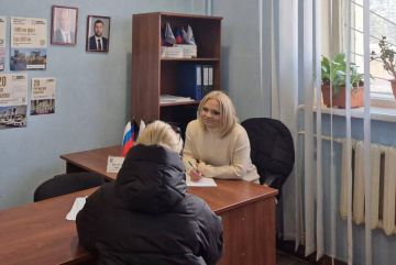 Ольга Арутинова провела прием граждан в Буденновском районе Донецка