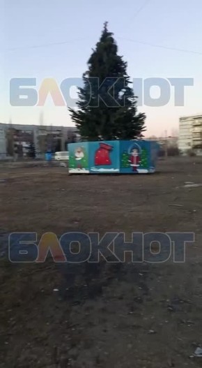 Слабаков в Зугрэс не держат: городскую ёлку разберут летом