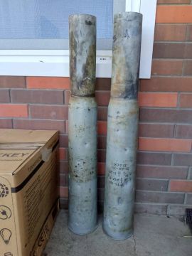 Гильзу из зоны СВО расписали и передали в администрацию Ясиноватой